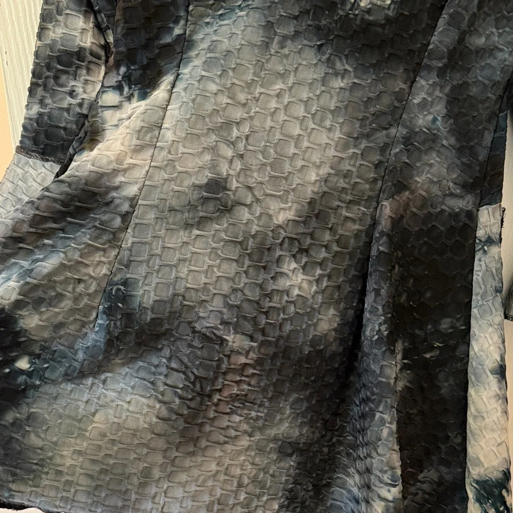 Zadie B's Blue Tye Dye Textured Skirt and Top Set - Picture 8 of 8